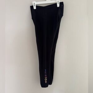 Peloton Black Leggings with Multicolor Logo